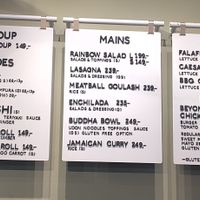 Menu at Nordvegan in Oslo