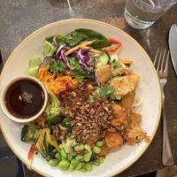 Buddha Bowl with Terriyaki Dressing   at Nordvegan in Oslo