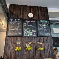 Nordvegan, the board at Nordvegan in Oslo