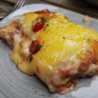 Lasagne at Nordvegan in Oslo