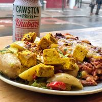 Main dish at Nordvegan in Oslo