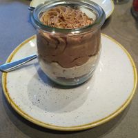 Chocolate mousse at Nordvegan in Oslo