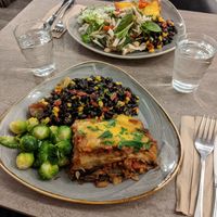 Moussaka & Lasagne at Nordvegan in Oslo
