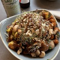 Buddha bowl at Nordvegan in Oslo