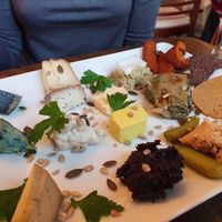 Cheese board at Le Faitout Vegan in Paris