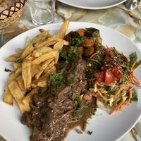 Grain sausage  at Le Faitout Vegan in Paris