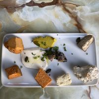 The small cheese plate at Le Faitout Vegan in Paris