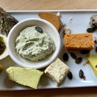 cheese plate  at Le Faitout Vegan in Paris