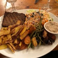 Steak at Le Faitout Vegan in Paris