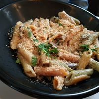 Mushroom penne at Le Faitout Vegan in Paris