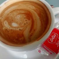 Soya caramel latte at Musicker in Isle Of Bute