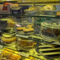 Cake selection at Musicker in Isle Of Bute