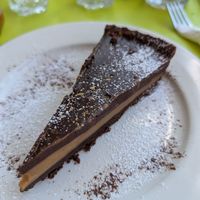 Vegan Salted caramel cheesecake at Musicker in Isle Of Bute