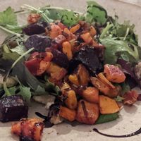 Butternut squash & beetroot salad at The Emporium in Clitheroe