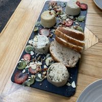 Vegan cheese board   at Aura Vegana in Mexico City