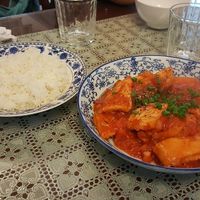 Fried tofu with tomato with onion. Đậu Hủ Sốt Cà. at Ho Lo Quan in Hoi An