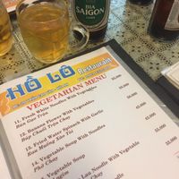 Veggie menu at Ho Lo Quan in Hoi An