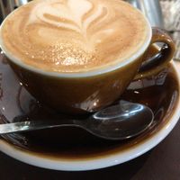 Oat flat white 😄 at Full Circle - Zuid in Ghent