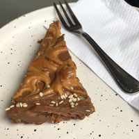 Peanut chocolate slice  at Full Circle - Zuid in Ghent