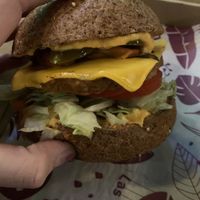 Hot-cheezy burger   at Las Vegan's - Kazinczy Trailer in Budapest