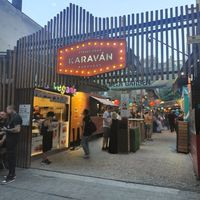 The entrance, inte the first one on the left at Las Vegan's - Kazinczy Trailer in Budapest