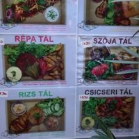 plate menus at Las Vegan's - Kazinczy Trailer in Budapest