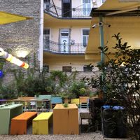 Seating Area  at Las Vegan's - Kazinczy Trailer in Budapest