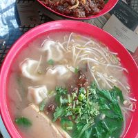 Dumpling soup with pad thai noodles and spaghetti pad thai with soya 😍👍 at Formosa in Santo Domingo