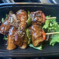 Seitan Skewers at Ginger Root in New York City