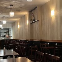 This photo taken late. We were last customers    at Ginger Root in New York City