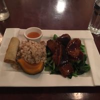 Black pepper Seitan lunch special. at Ginger Root in New York City