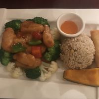 Sweet & sour sesame soy protein at Ginger Root in New York City