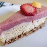 Strawberry Cheesecake at Holy Cow in Edinburgh