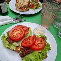 Vegan CBLT (Lettuce, mature vegan cheddar cheese, tempeh bacon and tomato) at Holy Cow in Edinburgh