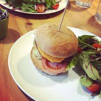 Burgers (I ditched the fries)   at Holy Cow in Edinburgh