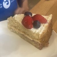Victoria sponge cake!   at Holy Cow in Edinburgh
