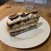 Fig cake  at Holy Cow in Edinburgh