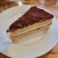 Tiramisu cake at Holy Cow in Edinburgh