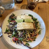 Tofu salad  at Holy Cow in Edinburgh