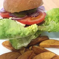 Mexican Burger at Holy Cow in Edinburgh