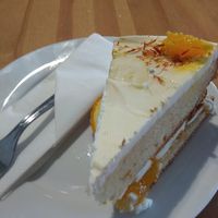 Orange  cheesecake👌🏻 at Holy Cow in Edinburgh