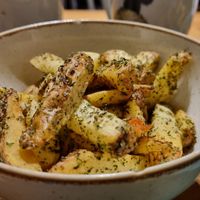 Mild herb oregano Chips (£4.20) at Holy Cow in Edinburgh