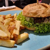 Oyster mushroom Steak burger (£15.50) at Holy Cow in Edinburgh