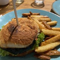 Nori fish burgerrs  at Holy Cow in Edinburgh
