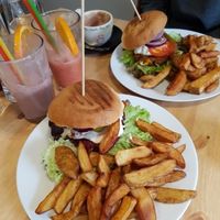 the best burgers!!! at Holy Cow in Edinburgh