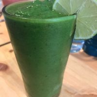 Green smoothie at Holy Cow in Edinburgh