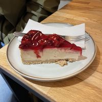 cherry NY CHEESECAKEE  at Holy Cow in Edinburgh