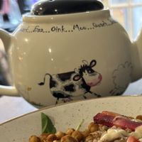 Happy cow teapot!  at Holy Cow in Edinburgh