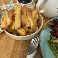 Fries  at Holy Cow in Edinburgh