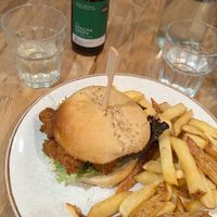 Mushroom burger at Holy Cow in Edinburgh